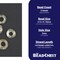 The Bead Chest Silver Ethiopian Wollo Rings (9mm) (Set of 5): Genuine Ethiopian Metal Ring Beads for DIY Jewelry